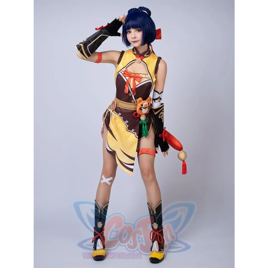 Game Genshin Impact Xiangling Cosplay Costume C00158 Costumes