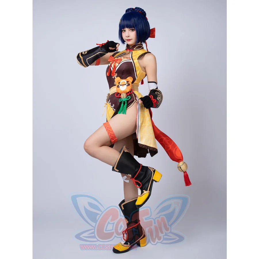 Game Genshin Impact Xiangling Cosplay Costume C00158 Costumes