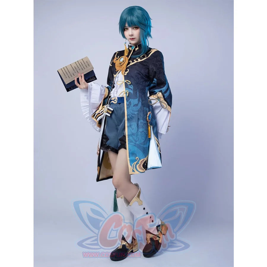 Game Genshin Impact Xingqiu Cosplay Costume C00459 Costumes