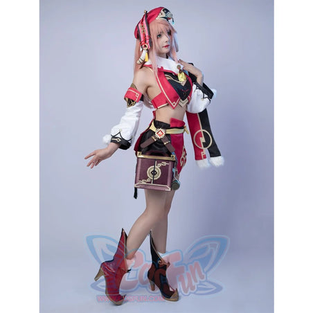 Game Genshin Impact Yanfei Cosplay Costume Jacquard Version C00480 Costumes