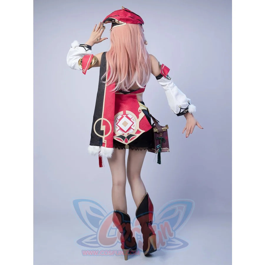 Game Genshin Impact Yanfei Cosplay Costume Jacquard Version C00480 Costumes