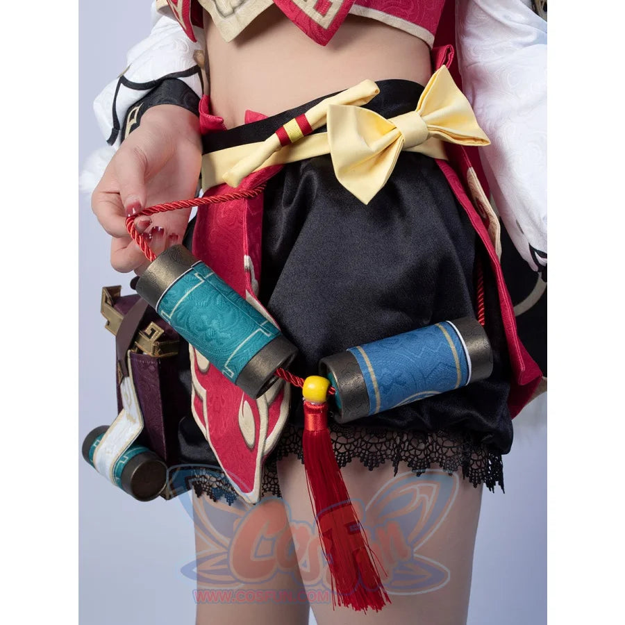 Game Genshin Impact Yanfei Cosplay Costume Jacquard Version C00480 Costumes