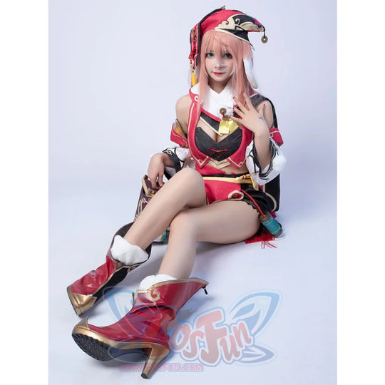 Game Genshin Impact Yanfei Cosplay Costume Jacquard Version C00480 Costumes