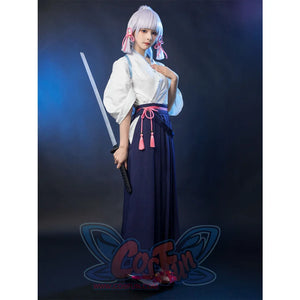 Game Genshin Inazuma Kamisato Ayaka Cosplay Costume C02056 Costumes