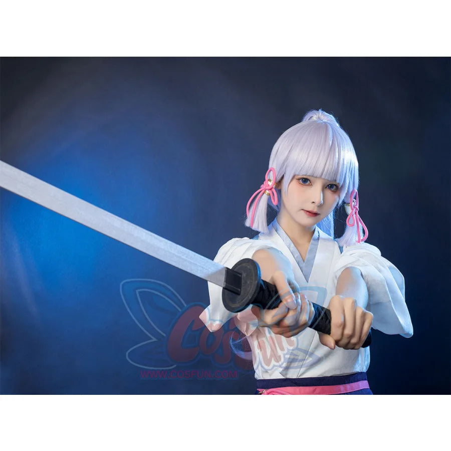 Game Genshin Inazuma Kamisato Ayaka Cosplay Costume C02056 Costumes