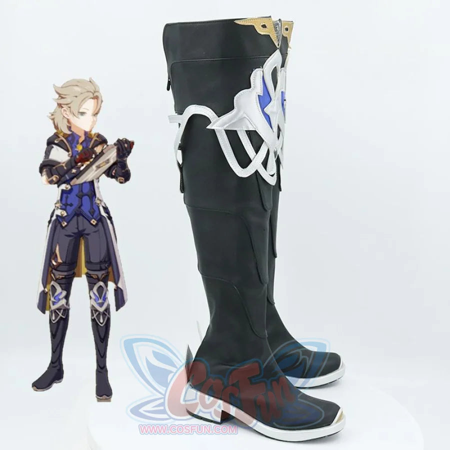 Genshin Impact Albedo Cosplay Shoes Men Boots Mp006329 &