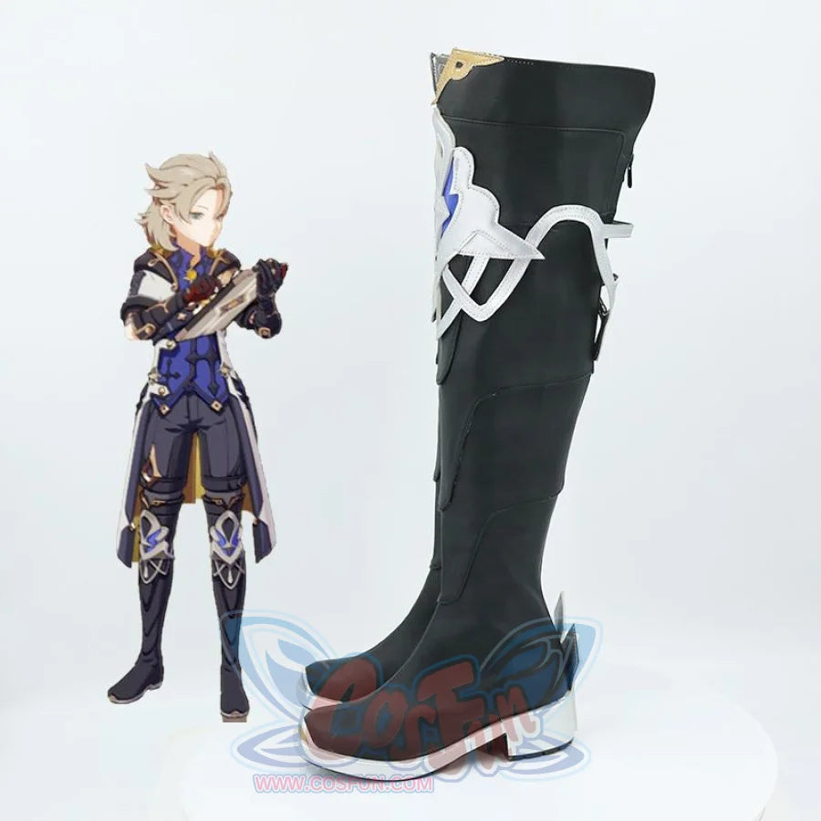 Genshin Impact Albedo Cosplay Shoes Men Boots Mp006329 &