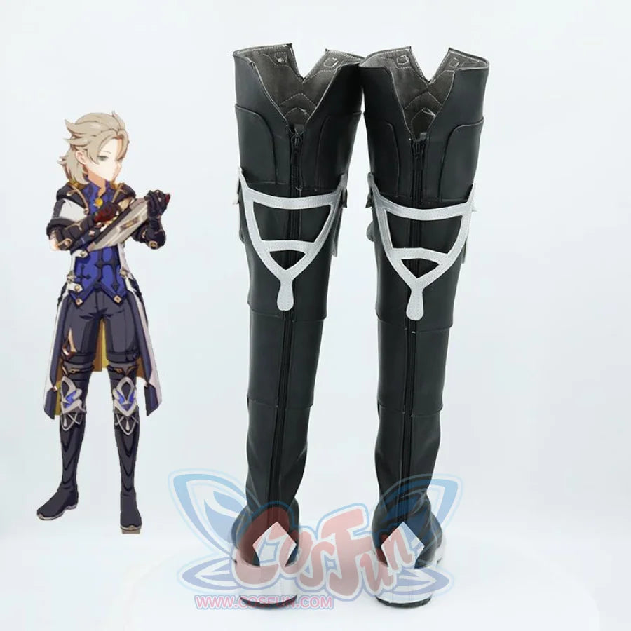 Genshin Impact Albedo Cosplay Shoes Men Boots Mp006329 &