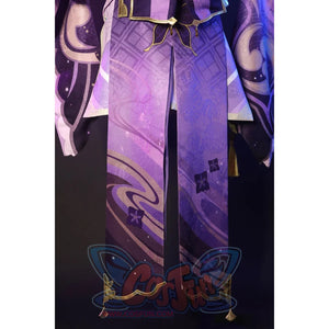 Genshin Impact Electro Archon Raiden Shogun Cosplay Costume Jacquard Version C00573 Costumes