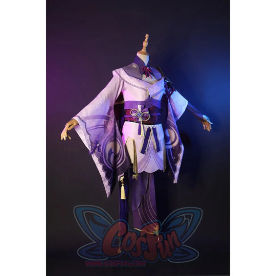 Genshin Impact Electro Archon Raiden Shogun Cosplay Costume Jacquard Version C00573 Costumes