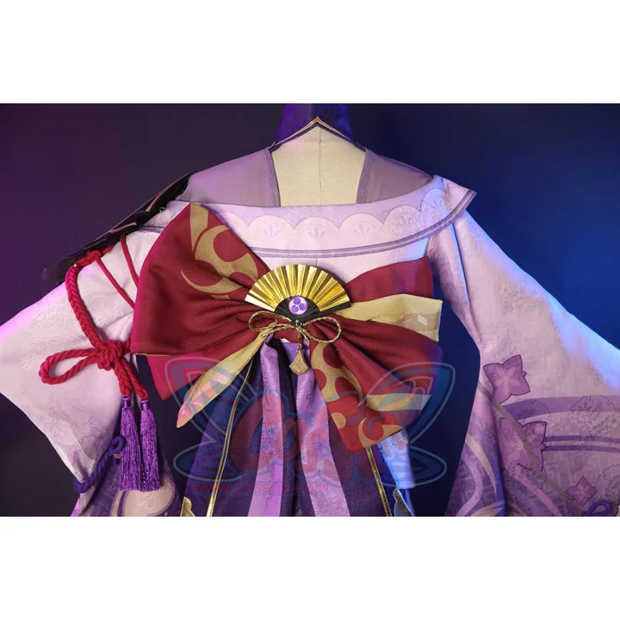 Genshin Impact Electro Archon Raiden Shogun Cosplay Costume Jacquard Version C00573 Costumes