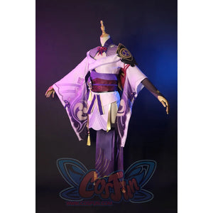 Genshin Impact Electro Archon Raiden Shogun Cosplay Costume Jacquard Version C00573 Costumes