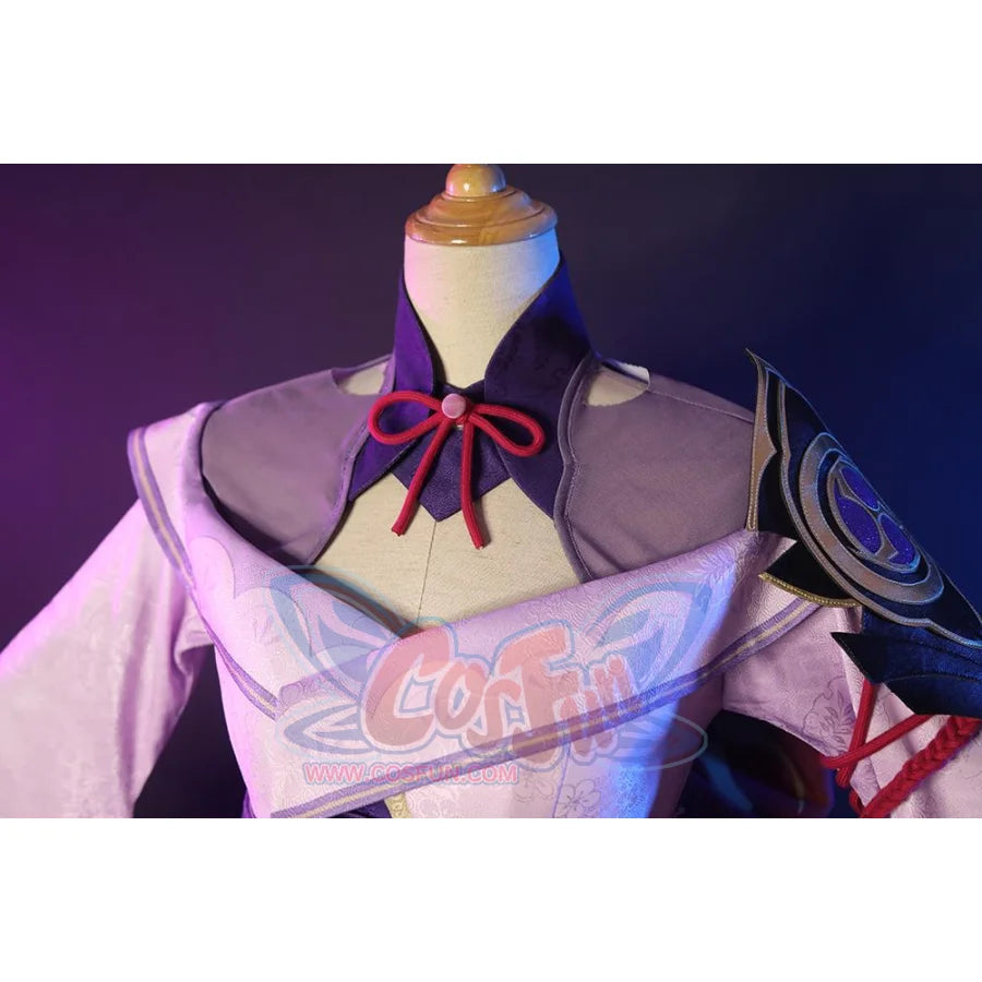 Genshin Impact Electro Archon Raiden Shogun Cosplay Costume Jacquard Version C00573 Costumes