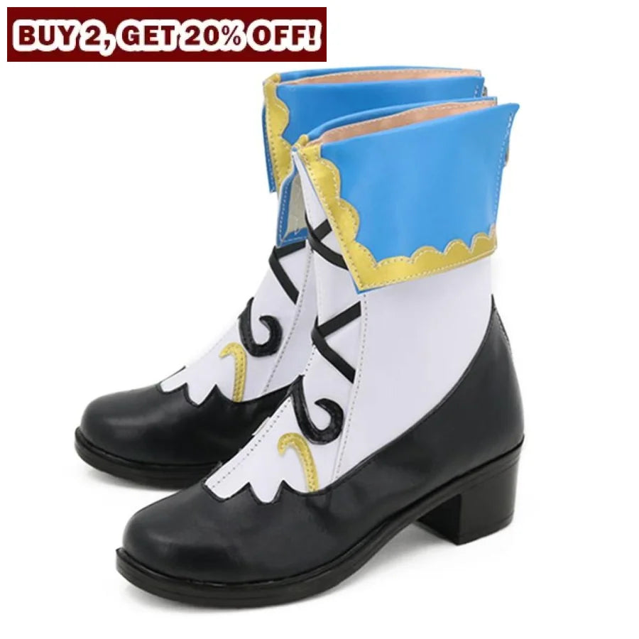 Genshin Impact Barbara Cosplay Shoes Women Boots C00088 Eur 38 &