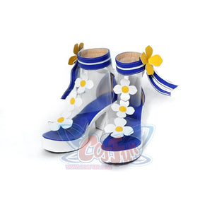 Genshin Impact Barbara Summertime Sparkle Cosplay Shoes High Heels C00498 & Boots