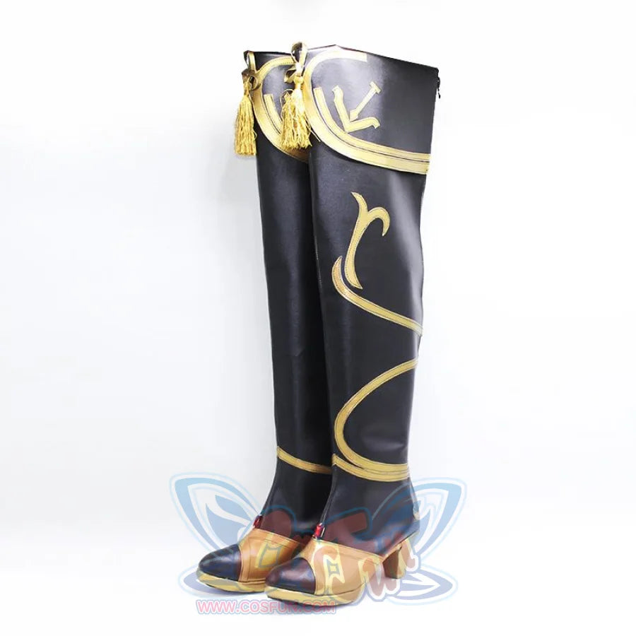 Genshin Impact Beidou Cosplay Shoes High-Heeled Boots C00448 &