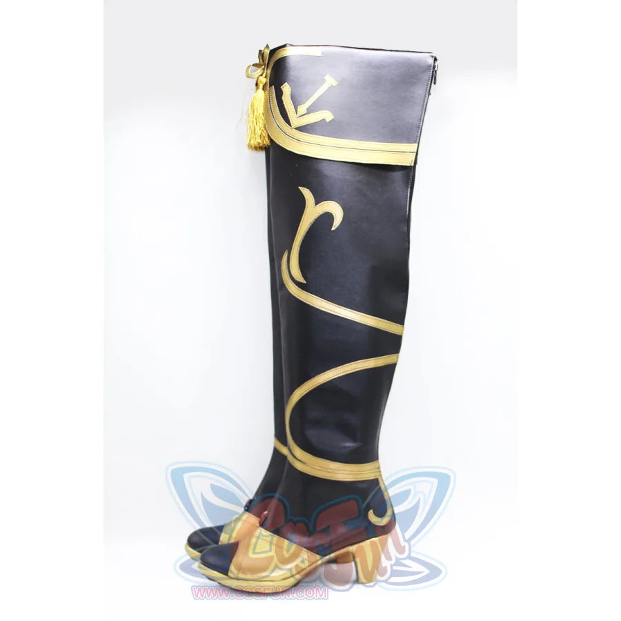 Genshin Impact Beidou Cosplay Shoes High-Heeled Boots C00448 &