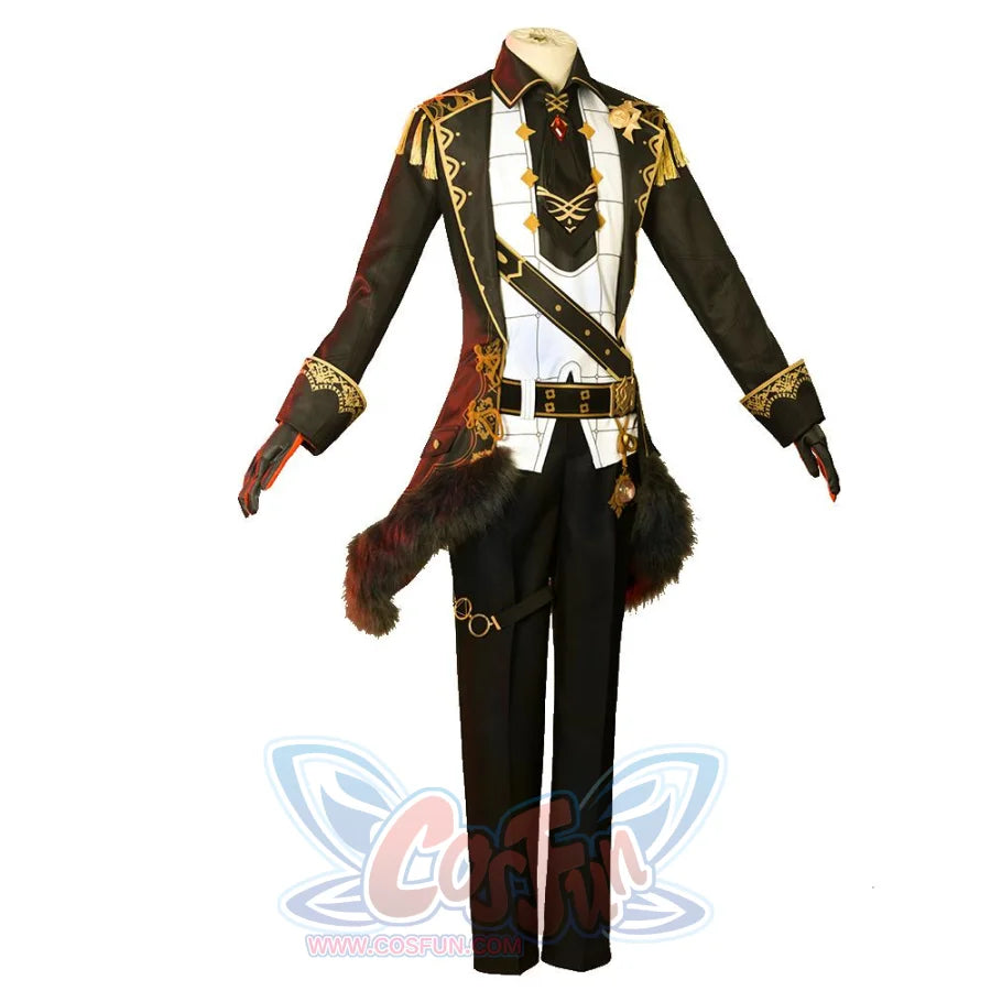 Genshin Impact Diluc Cosplay Costume Brown Version C00350 Costumes