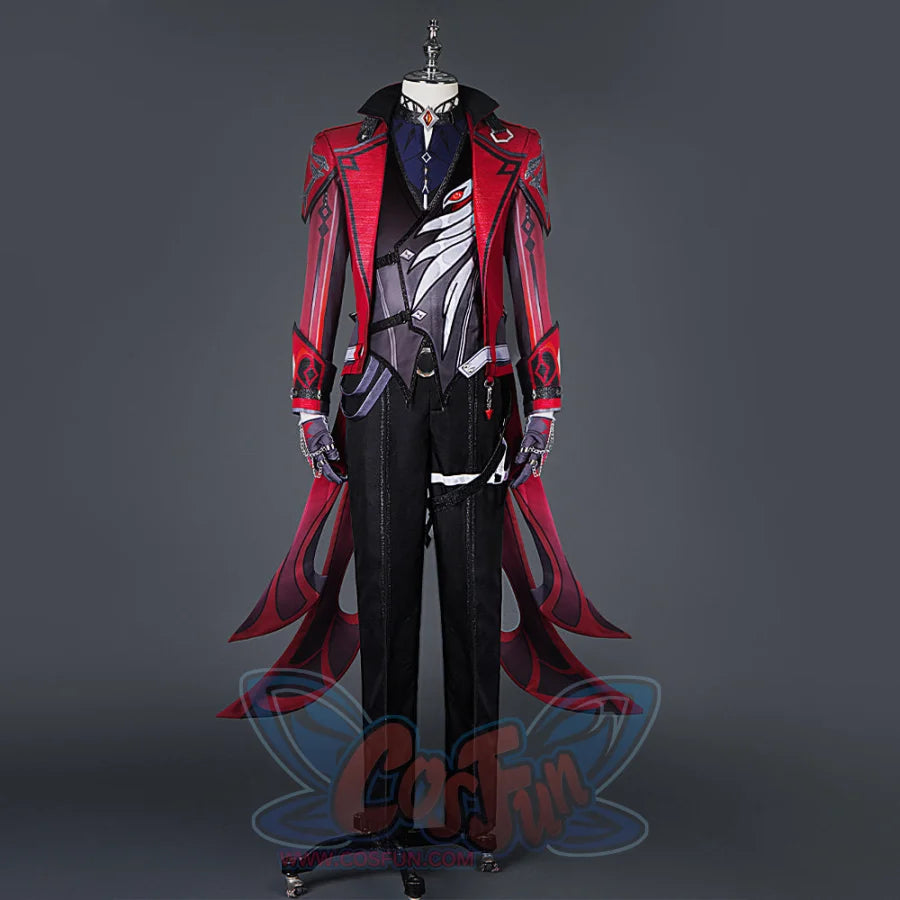 Genshin Impact Diluc Ragnvindr Cosplay Costume C02950 Men / Xs Costumes