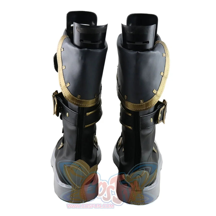 Genshin Impact Diluc Ragnvindr Cosplay Shoes Golden Version C00101 & Boots