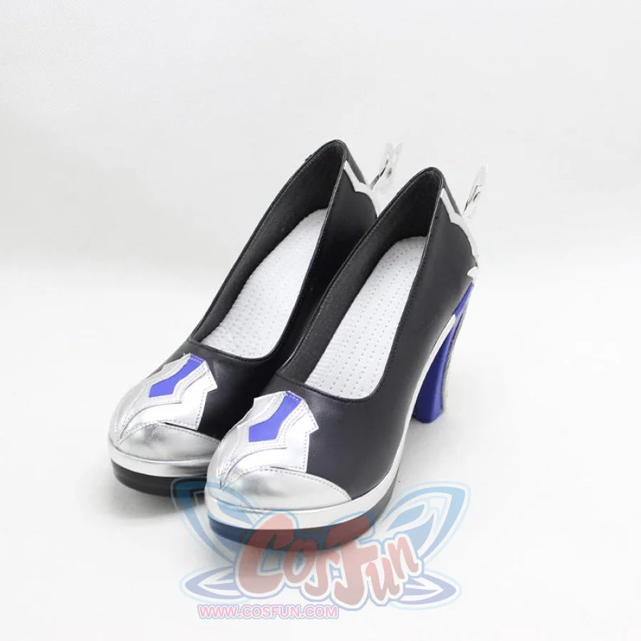 Genshin Impact Eula Cosplay Shoes High Heels C00450 & Boots