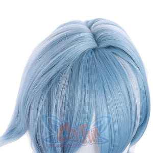 Genshin Impact Eula Cosplay Wig Blue And White Mixed Color C00413 Cosplay