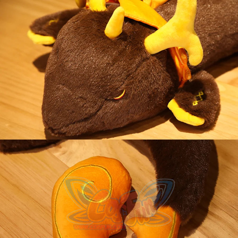 Genshin Impact Exuvia Zhongli Dragon Cosplay Plush Doll C07558