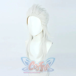 Genshin Impact Fatui Harbinger Pierro/jester Cosplay Wig C03009 Wigs