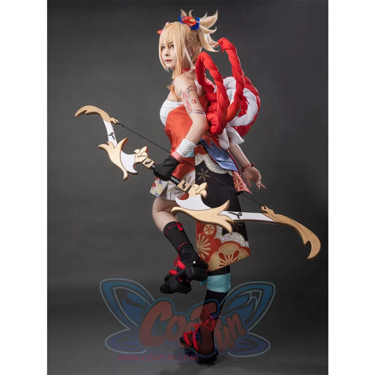 Genshin Impact Frolicking Flames Yoimiya Cosplay Costume C00553 Costumes