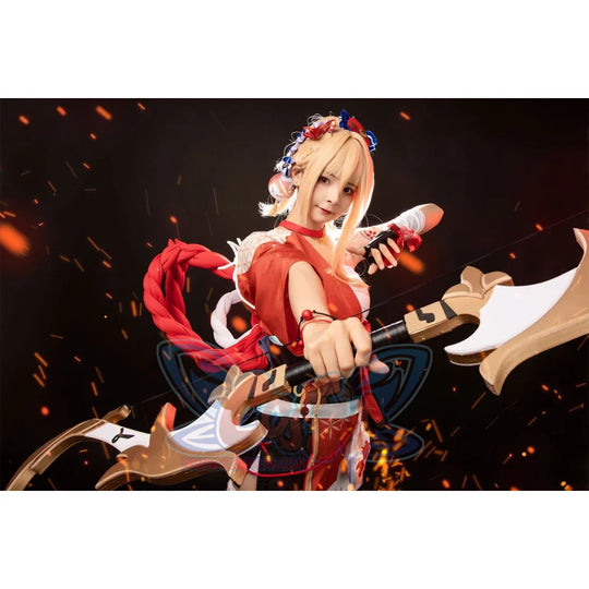 Genshin Impact Frolicking Flames Yoimiya Cosplay Costume C00553 Costumes