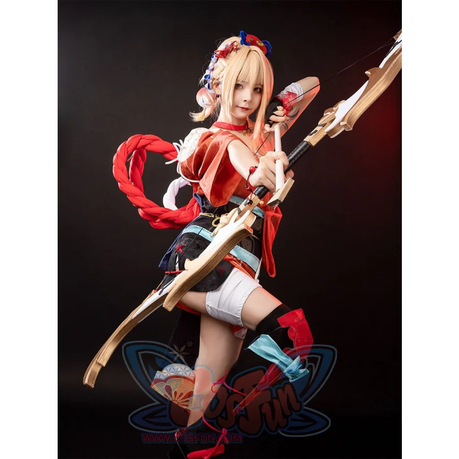 Genshin Impact Frolicking Flames Yoimiya Cosplay Costume C00553 Costumes