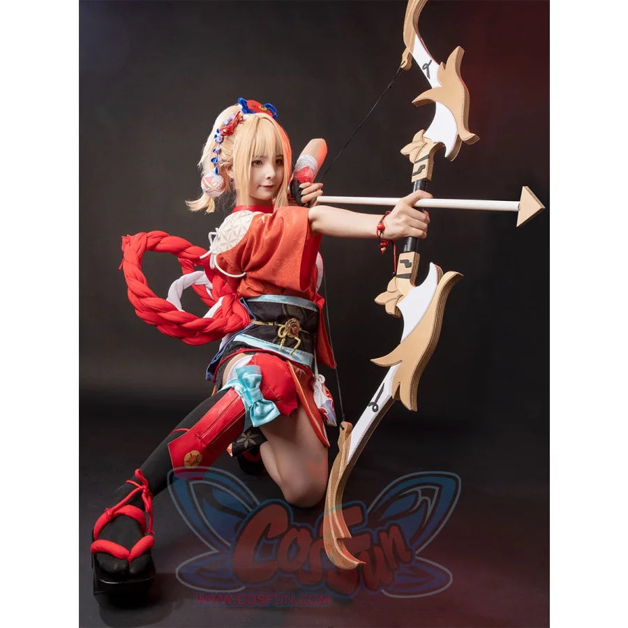 Genshin Impact Frolicking Flames Yoimiya Cosplay Costume C00553 Costumes