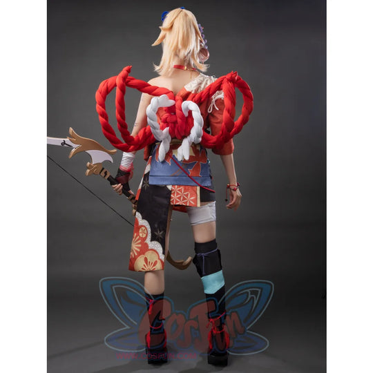 Genshin Impact Frolicking Flames Yoimiya Cosplay Costume C00553 Costumes