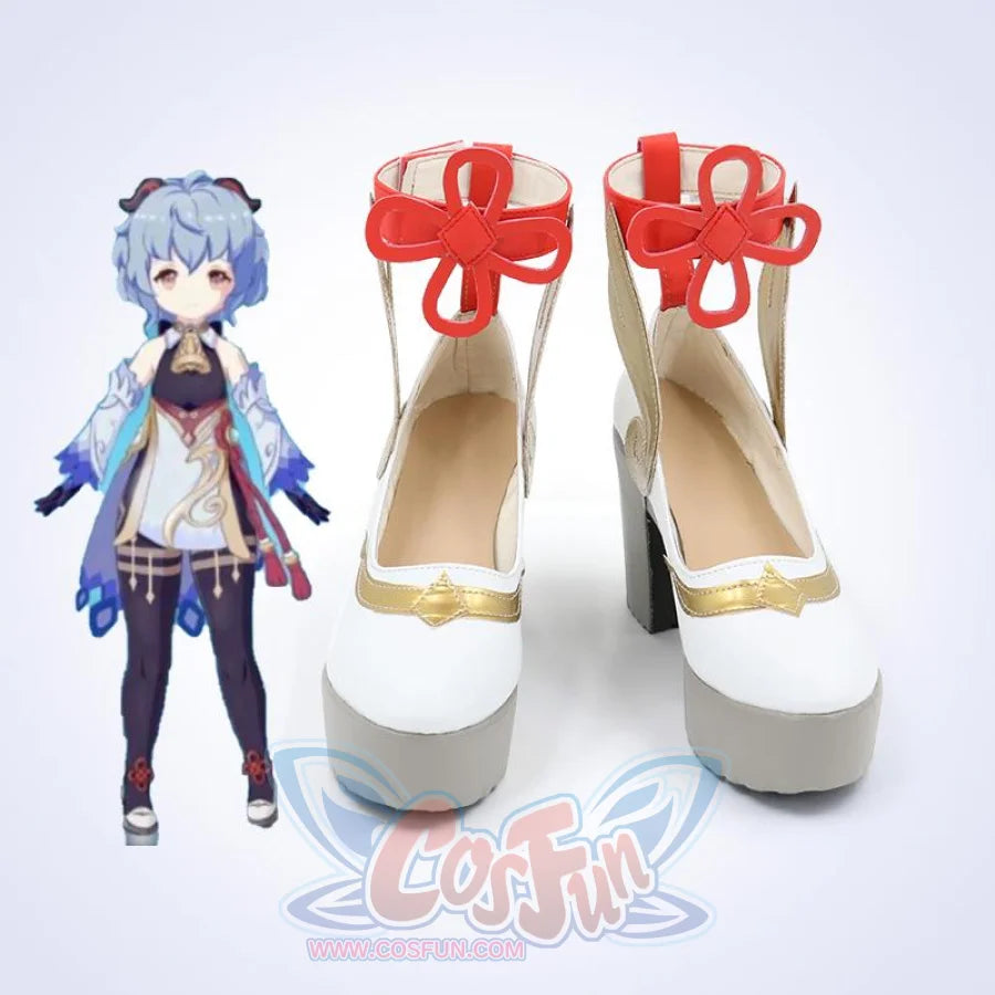 Genshin Impact Ganyu Cosplay Shoes High Heels Mp006336 & Boots