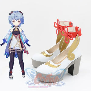 Genshin Impact Ganyu Cosplay Shoes High Heels Mp006336 & Boots