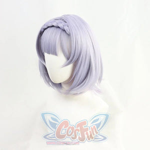 Genshin Impact Noelle Purple Short Braid Cosplay Wig J40601 Cosplay