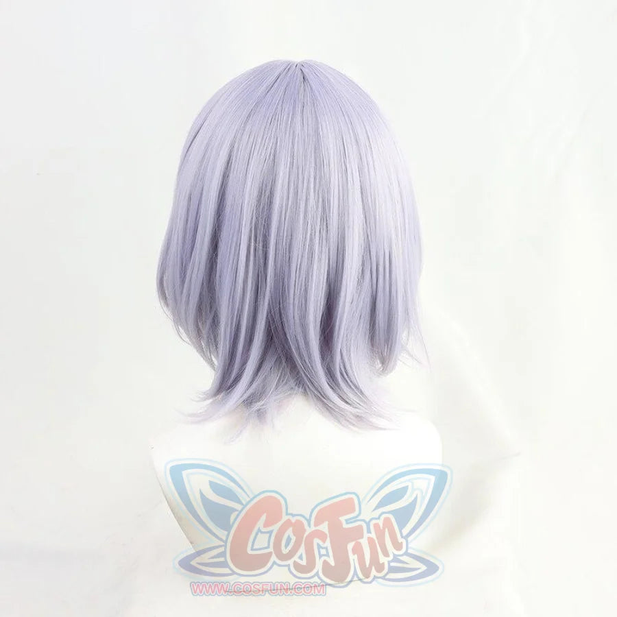 Genshin Impact Noelle Purple Short Braid Cosplay Wig J40601 Cosplay