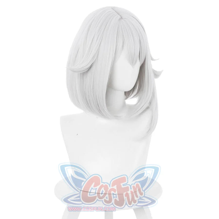 Genshin Impact Paimon Cosplay Wig Silver Hair C00414 Cosplay