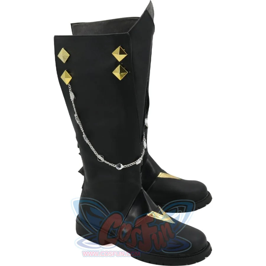 Genshin Impact Tartaglia Cosplay Shoes Mens Boots C00152 &