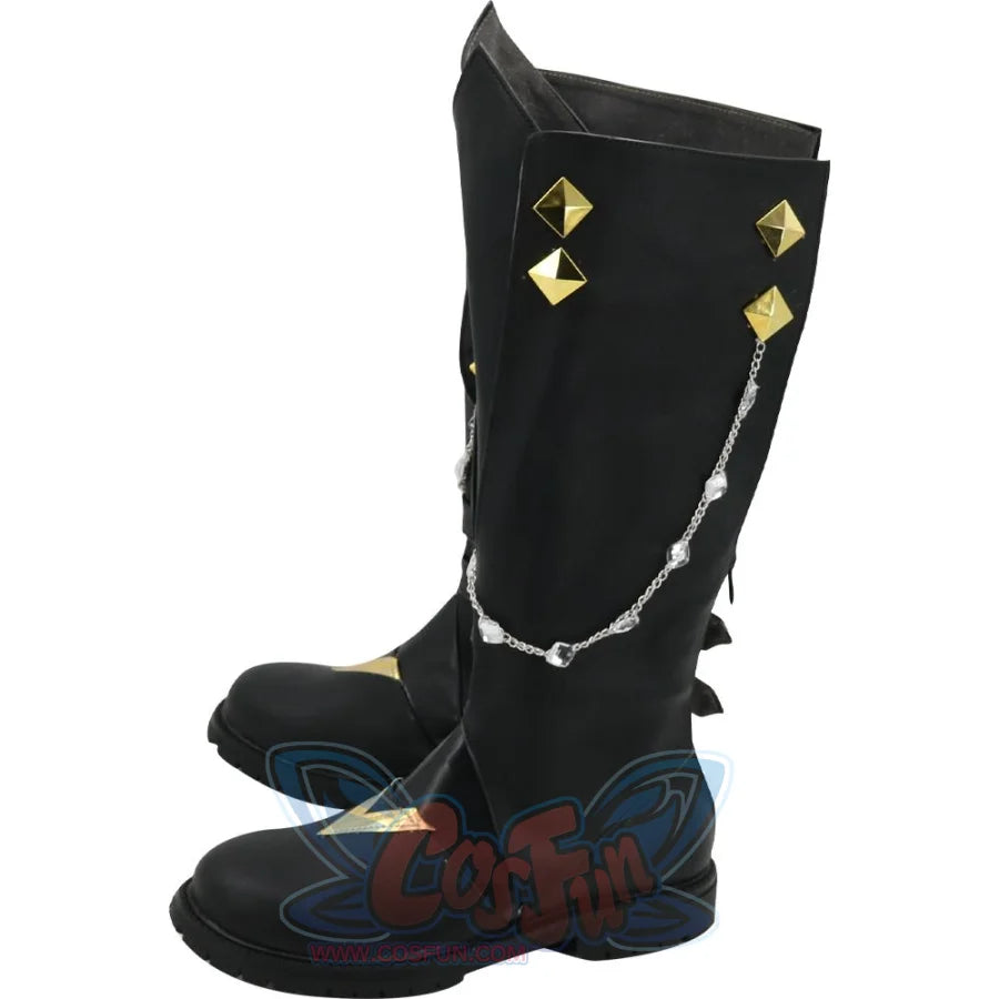 Genshin Impact Tartaglia Cosplay Shoes Mens Boots C00152 &