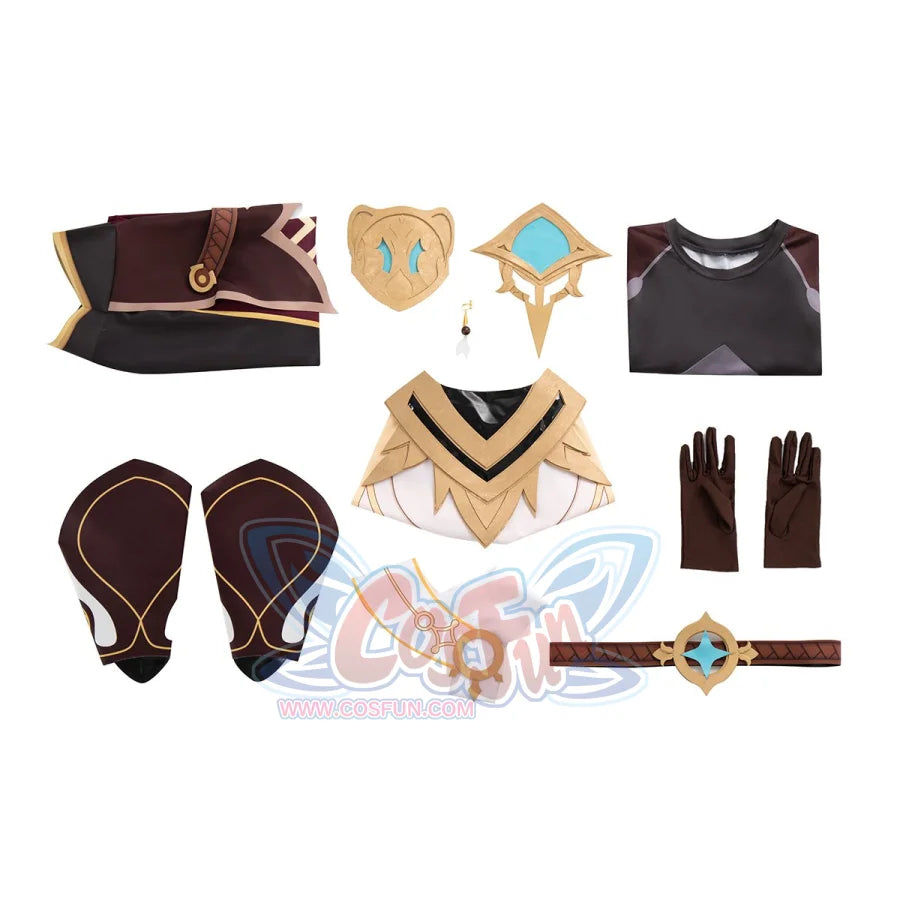 Genshin Impact Traveler Aether Cosplay Costume C00280 Costumes