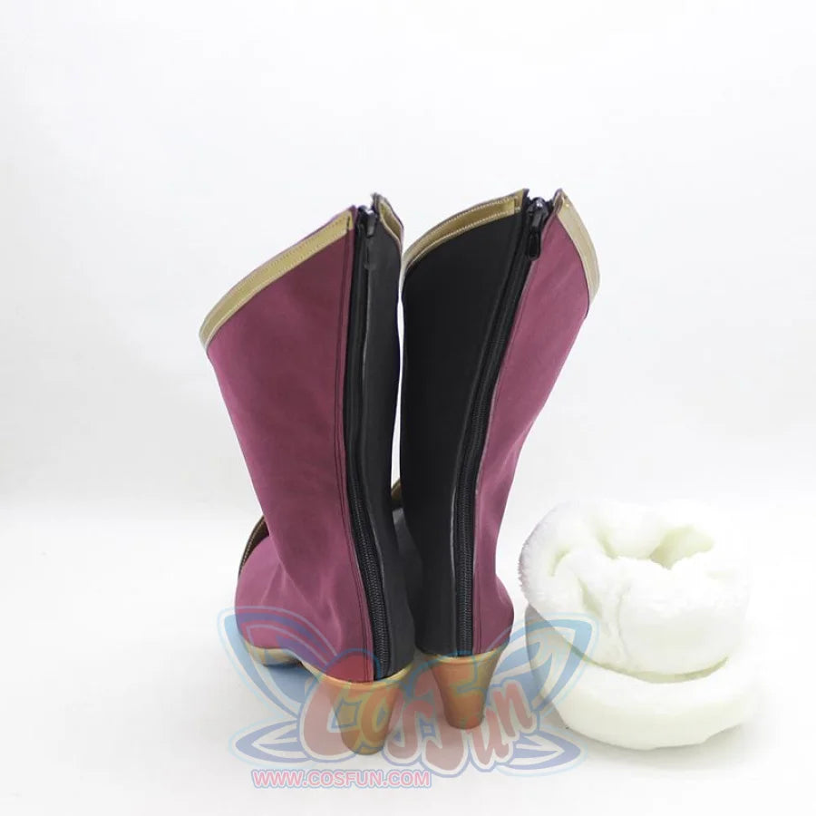 Genshin Impact Yan Fei Cosplay Shoes High-Heeled Boots C00449 &