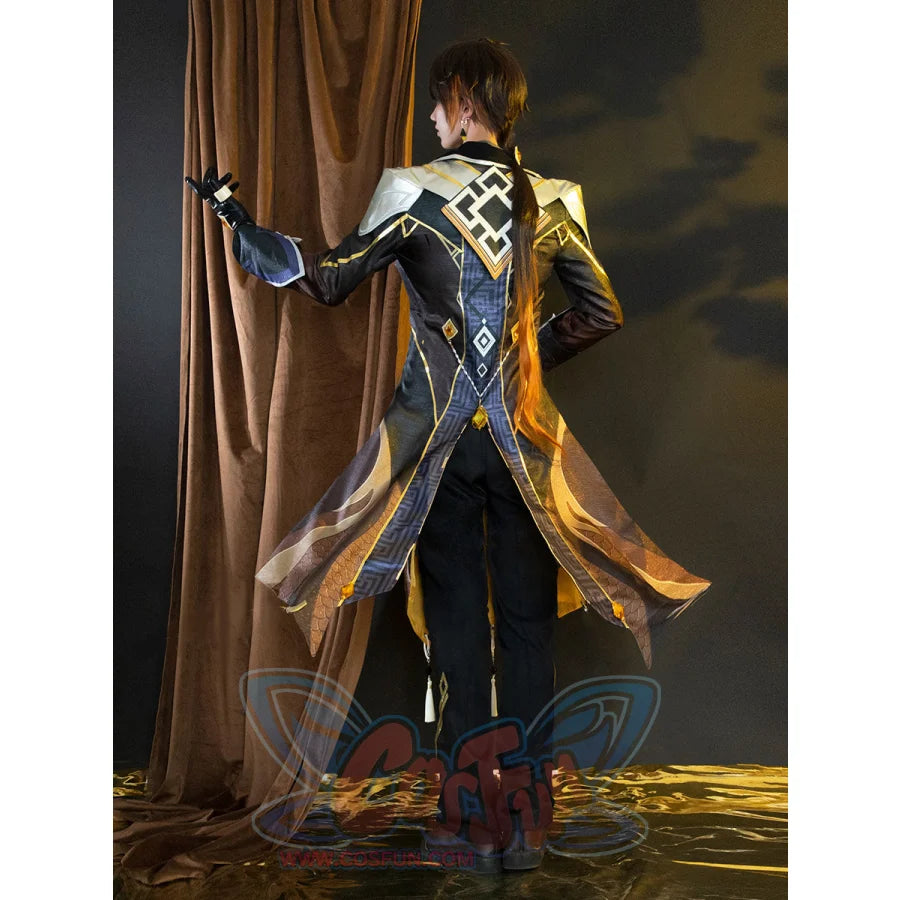 Genshin Impact Zhongli Cosplay Costume C02946 Costumes