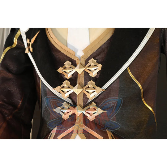 Genshin Impact Zhongli Cosplay Costume C02946 Costumes