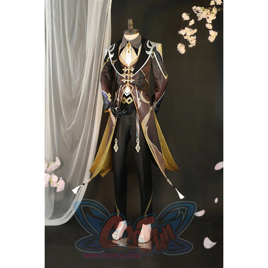 Genshin Impact Zhongli Cosplay Costume C02946 Costumes