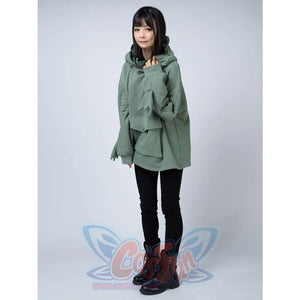 Green Froggy Big Pocket Oversized Hoodie Coat C00064-N Hoodie