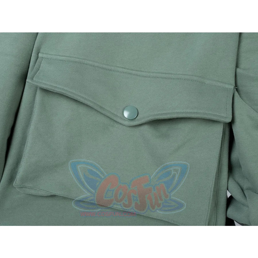 Green Froggy Big Pocket Oversized Hoodie Coat C00064-N Hoodie