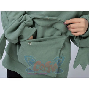 Green Froggy Big Pocket Oversized Hoodie Coat C00064-N Hoodie