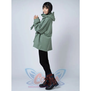 Green Froggy Give My Princess Oversized Hoodie Coat C00064 Hoodie