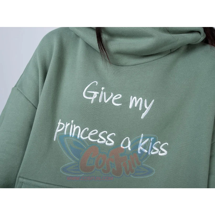 Green Froggy Give My Princess Oversized Hoodie Coat C00064 Hoodie